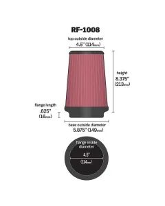 Kit de filtro 63-1008 Ford Mustang Motor 4.6 V8